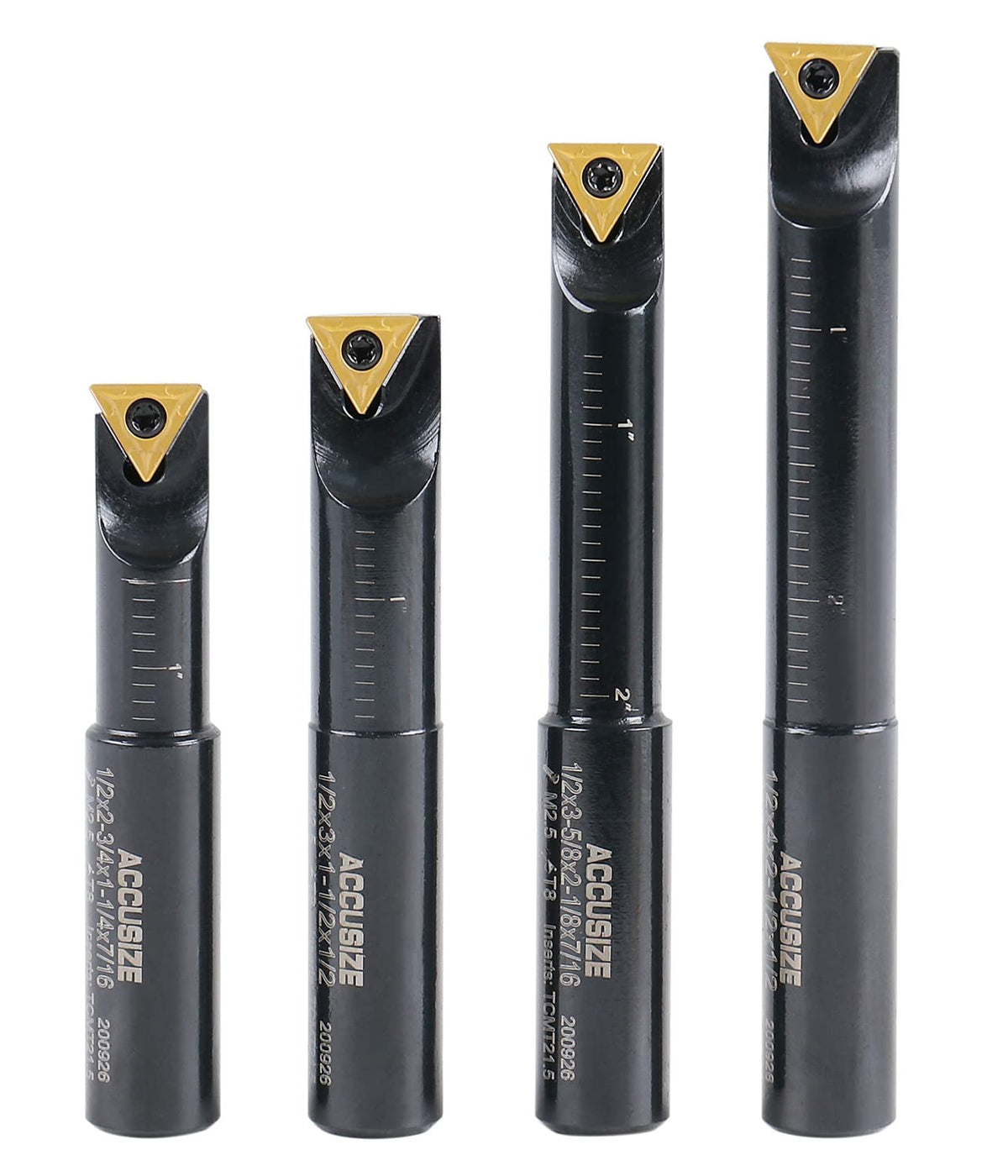 Accusize Industrial Tools Round Shank Indexable Boring Bar, 1/2 in