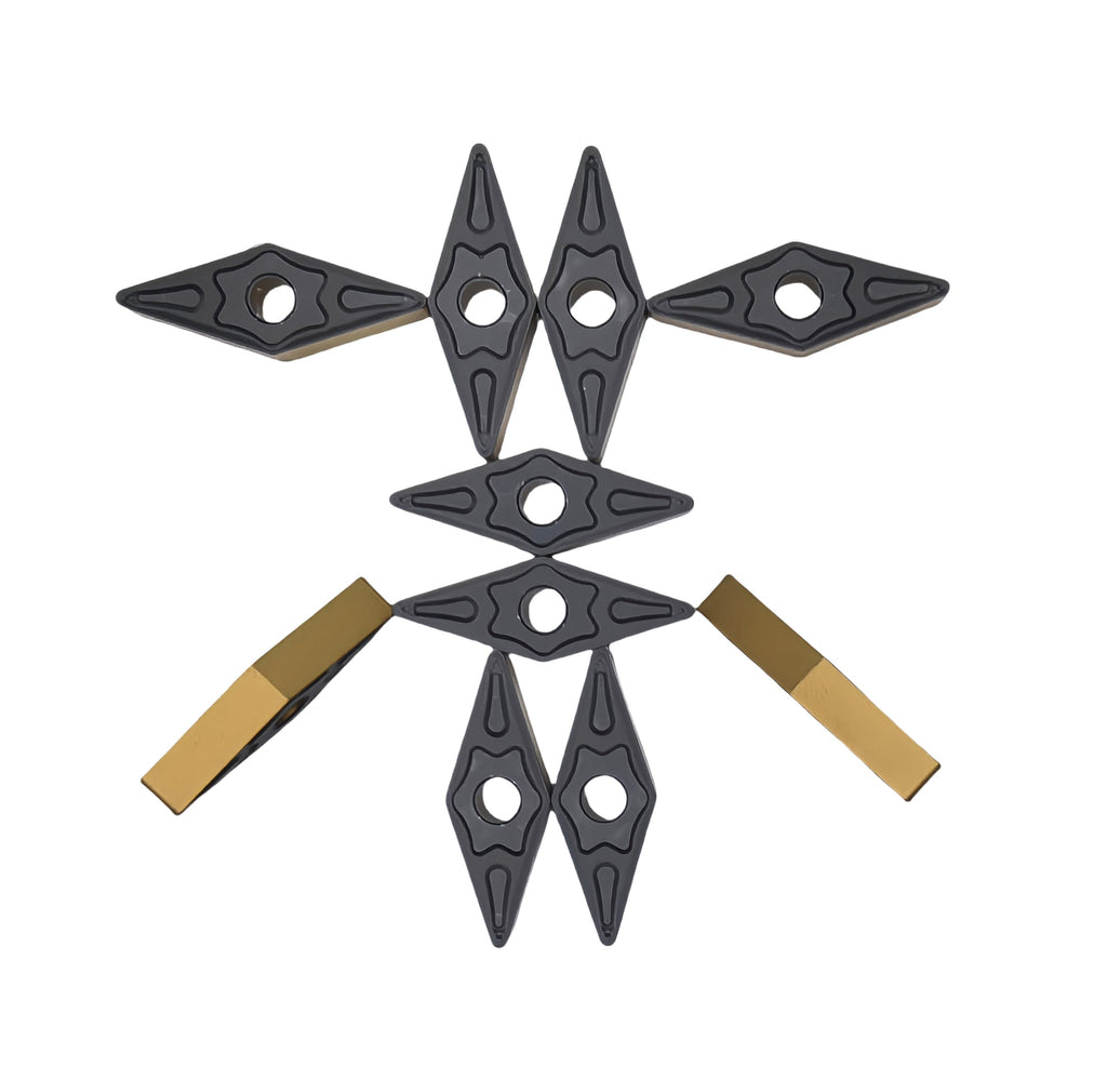 FomaSP VNMG332/VNMG160408-MD CNC Carbide Turning Inserts for Semi-Finishing Steel Cutting,10 PCS.