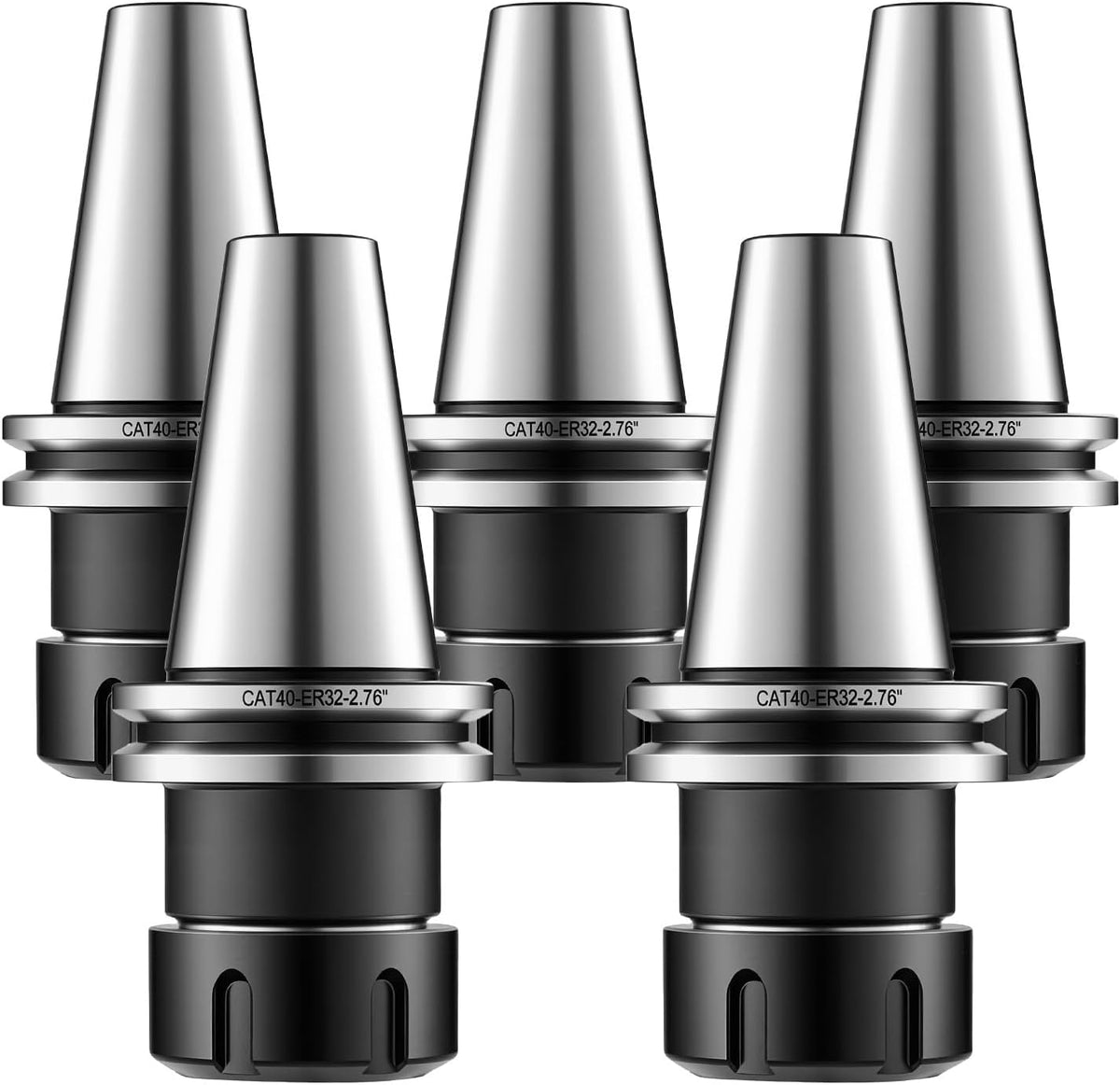 VEVOR CAT40 Collet Holder ER32 5 Piece Precision Spring Collet Chuck Set