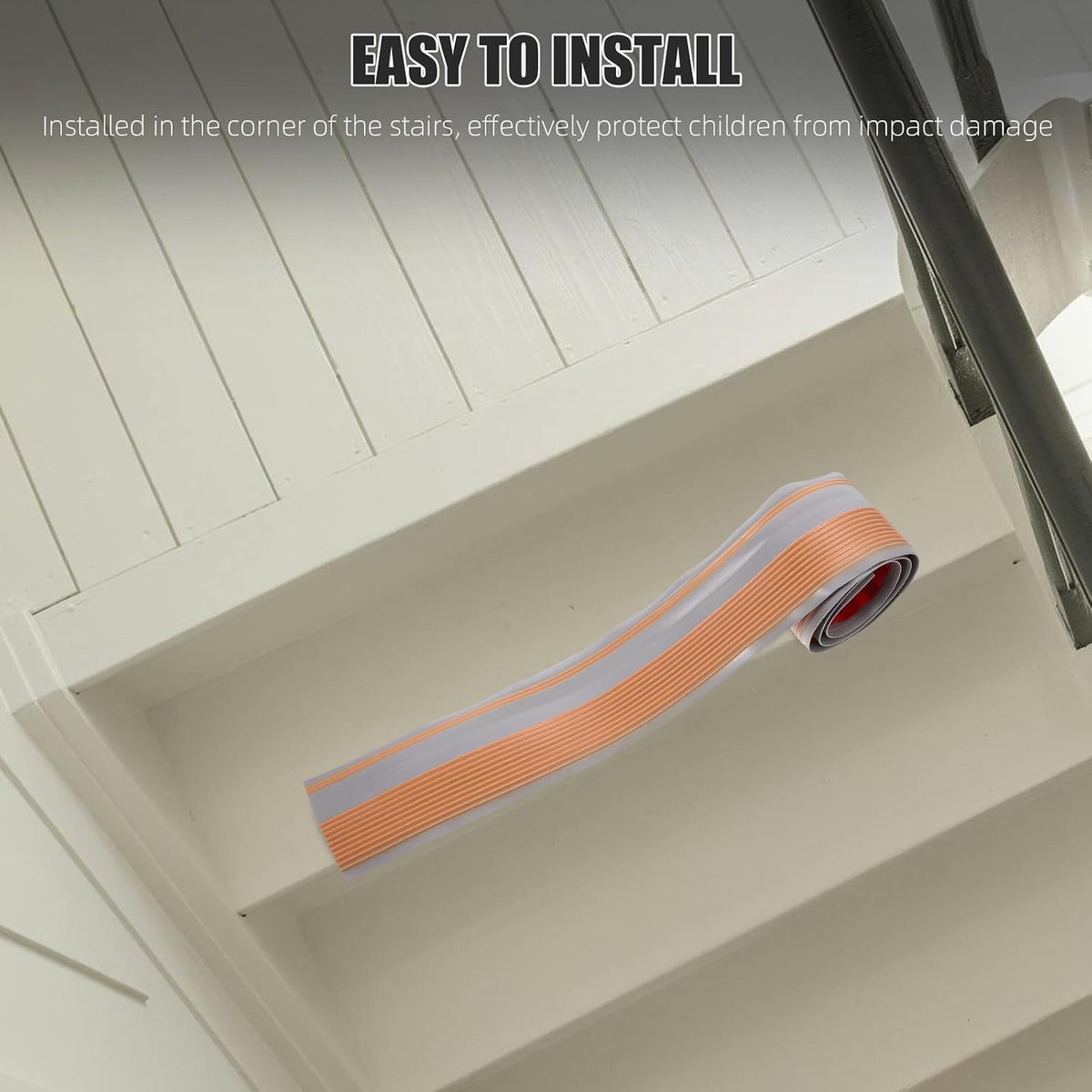 Anti-Slip Stair Nosing Protector PVC Coffee Edge Trim