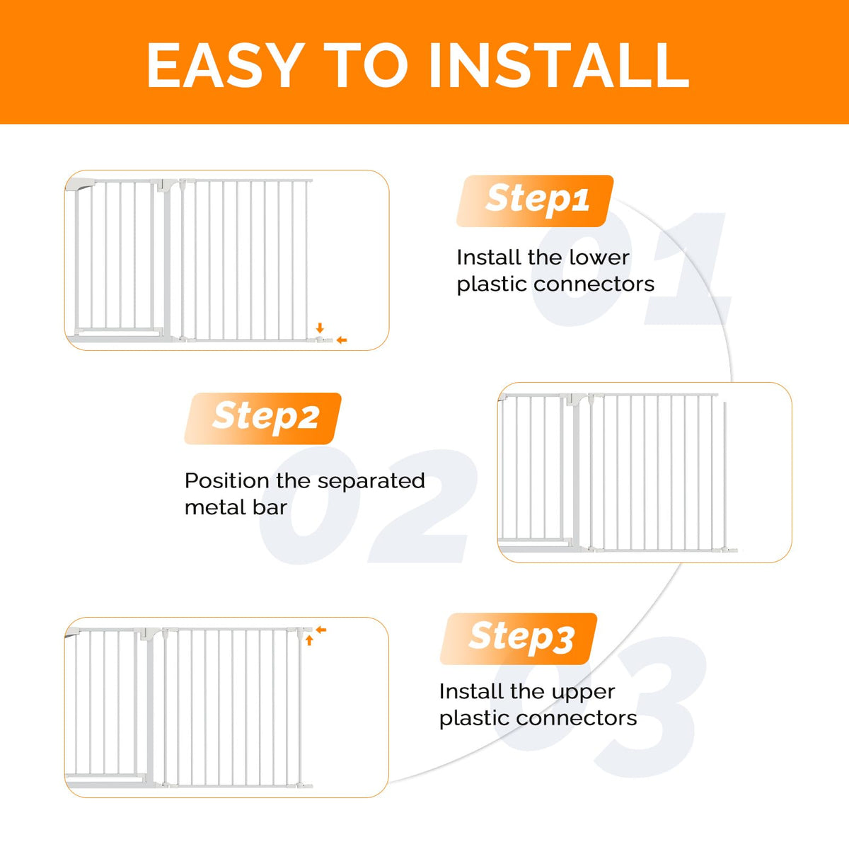 120" Wide 5-Panel Heavy-Duty Metal Fireplace Hearth & Christmas Tree Safety Fence Gate with Configurable Panels for Indoor Hearth, Stove & Holiday Tree Protection