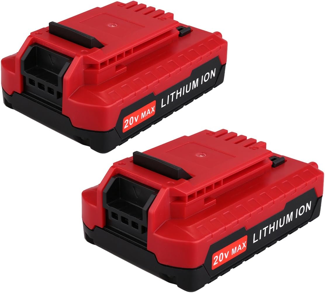 Biswaye 2 Pack 20V Lithium Battery Compatible with Porter Cable 20V Tools