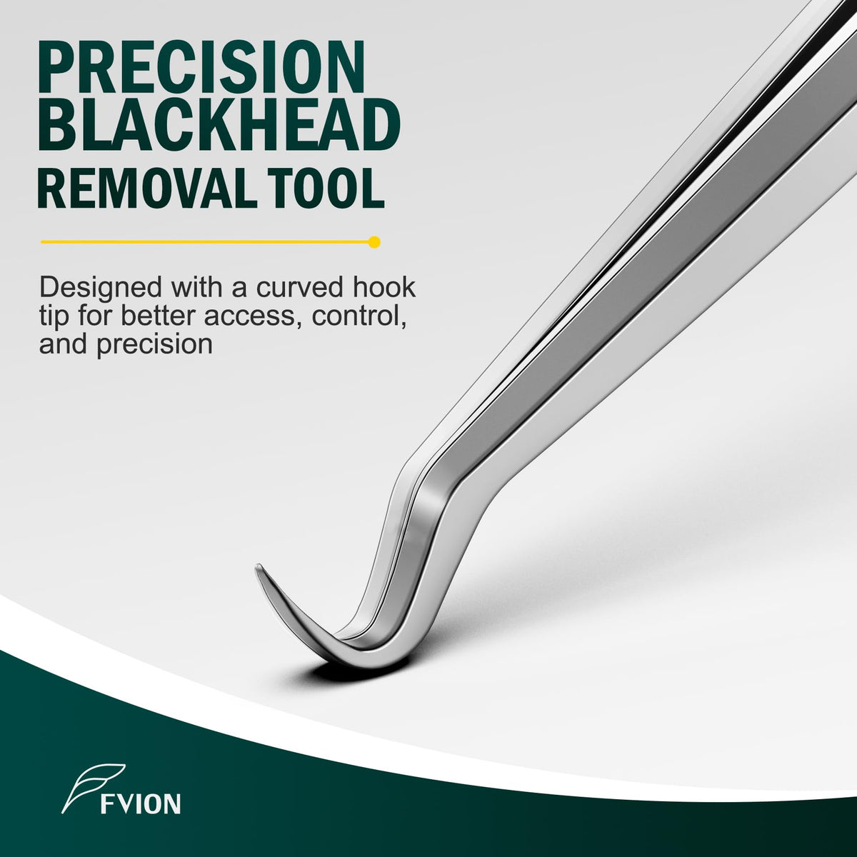 Blackhead Remover Tweezers, Professional Extraction Tools, Precision Angled Tip Comedone Extractor for Acne, Pimple &