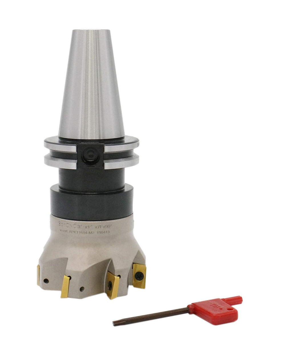 Accusize Industrial Tools Indexable Face Mill, 3 in, 7104-4518