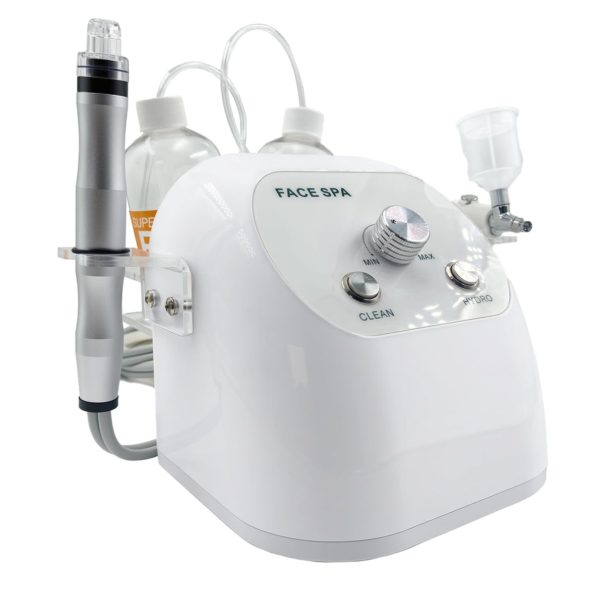 Hydrogen Oxygen Facial Machine for Home & Spa Use – Hydro Facial Machine Professional with Facial Vacuum, Water