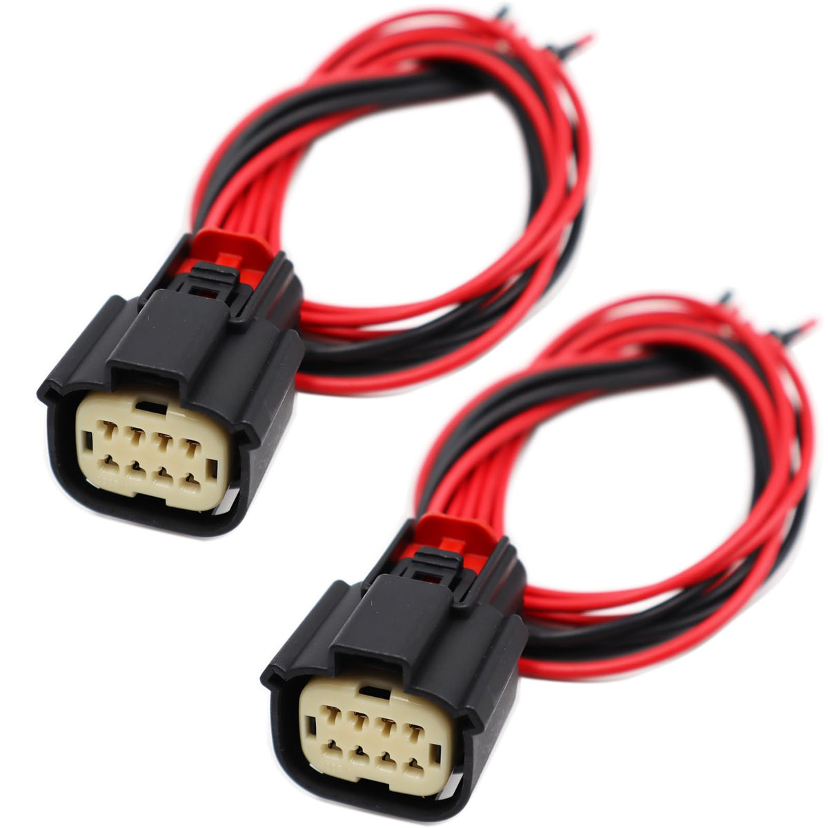 LIZAPUS 2Pcs 8 Pin Headlights Connector Compatible with Chevrolet Silverado