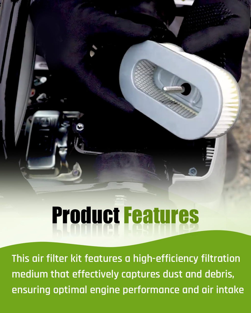 Air Filter Kit Fit for Mikasa MTX50 MTX60 MTX70 MTX80 MTX90