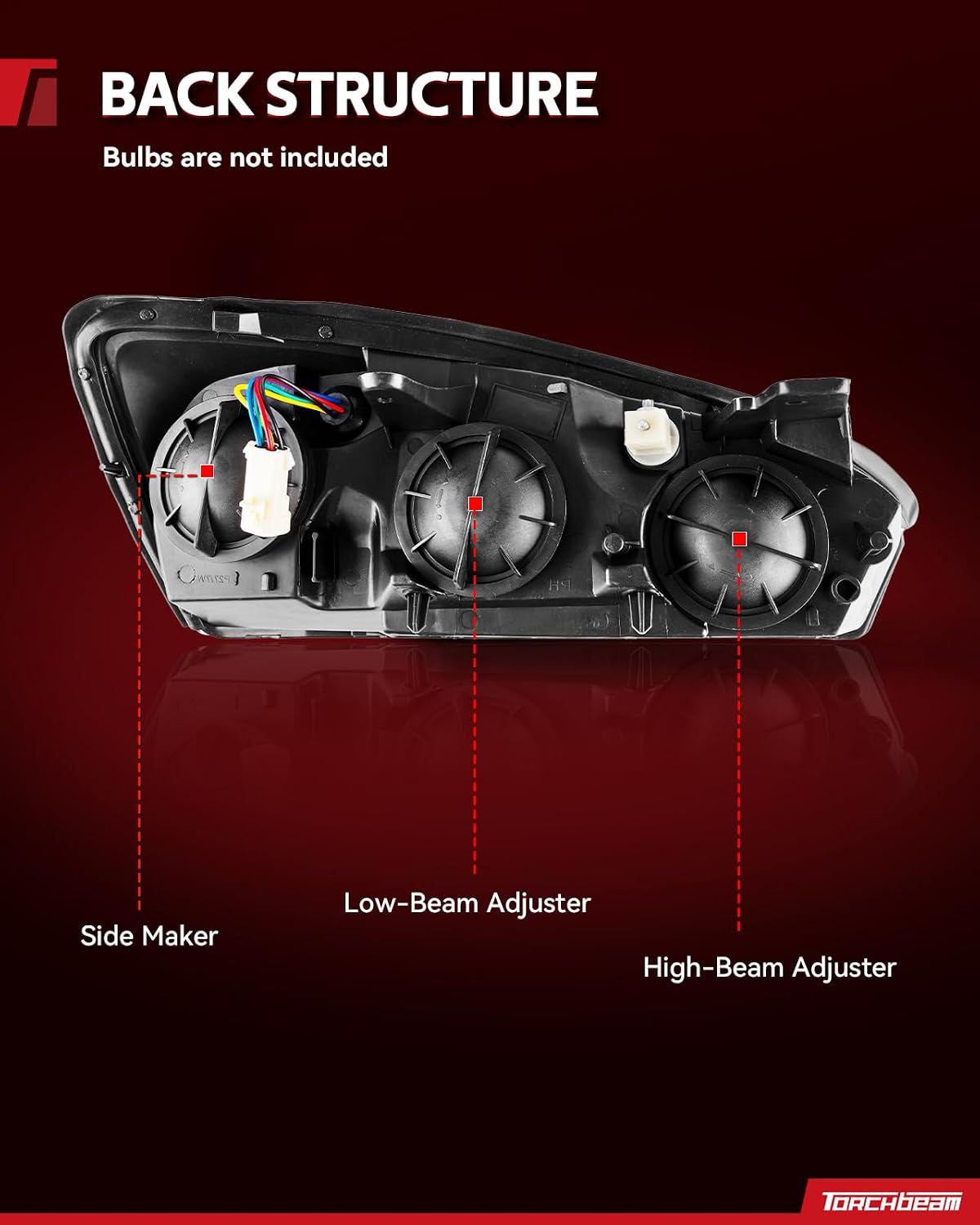 Torchbeam Headlight Assembly for 2004-2007 Chevy Malibu