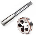 YUEARN M18 X 1.5mm Metric Tap and Die Set, HSS Straight Fluted Machine Thread Tap Right Hand Screw Tap and Round Thread Die for Mold Repair and Metalworking