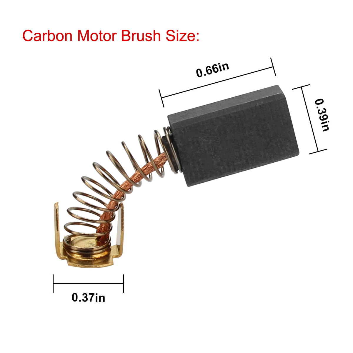 089006017092 Carbon Motor Brush for Ridgid Tile Saw - 2 PCS