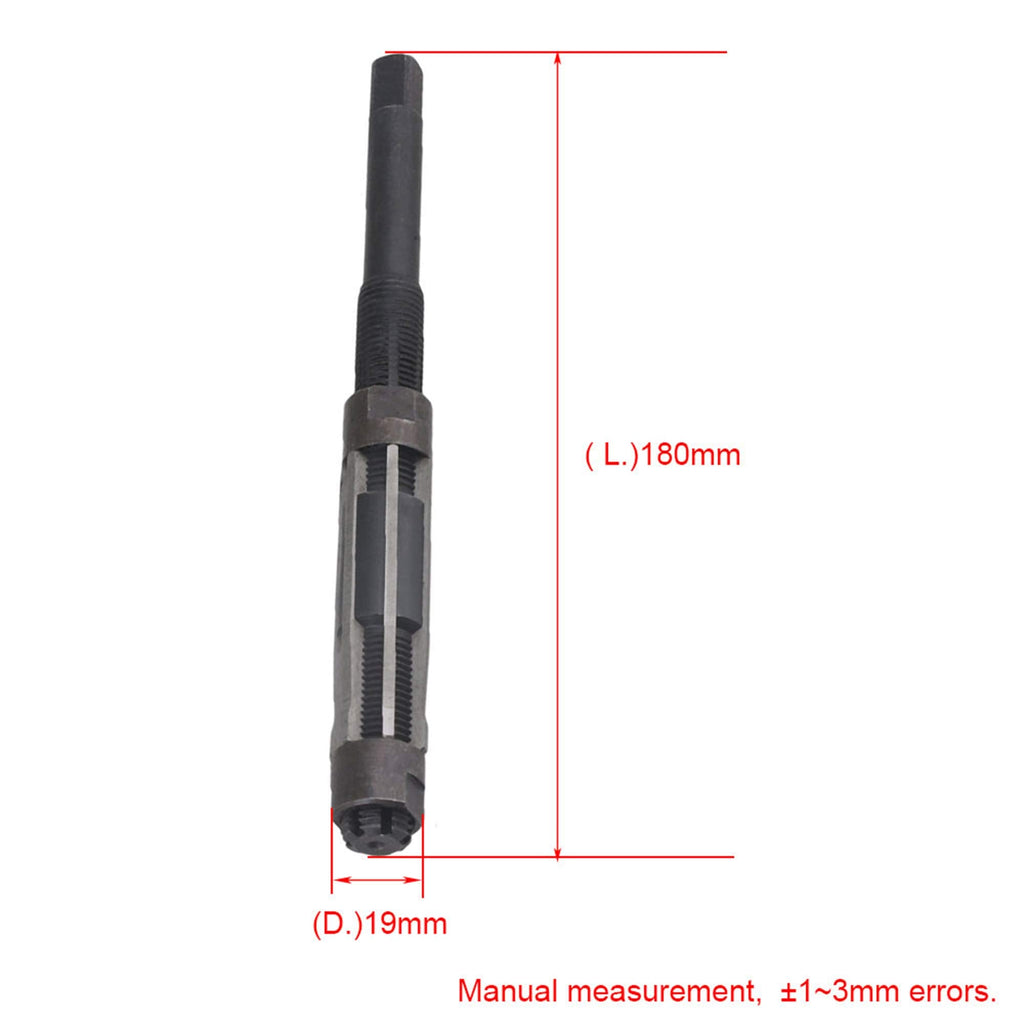 Mxfans HSS Adjustable Hand Reamer Straight Flutes Milling Tool 19mm-21mm Diameter