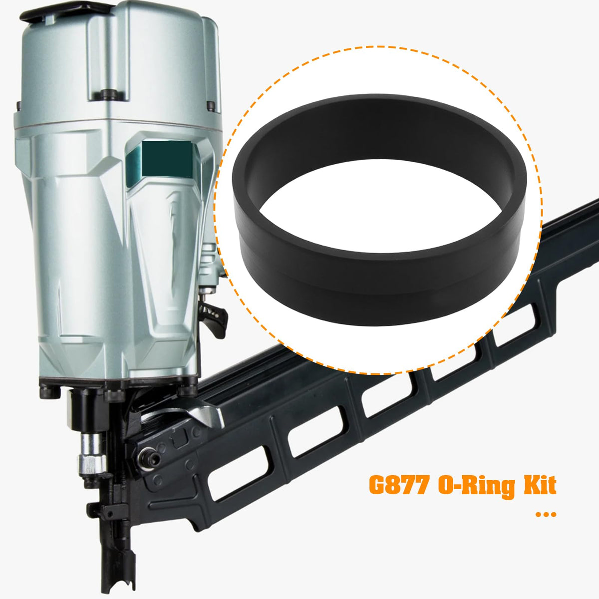 Briny River G877 O-Ring Kit Compatible with Hitachi NR83A, NR83A2, NR83AA, NR83AA2, NV83A Nail Guns