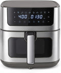 8-in-1 Air Fryer 6 Quarts Airfryer with Window | Nonstick and Dishwasher-Safe Basket, 400°F Fast Heating Air Fryers