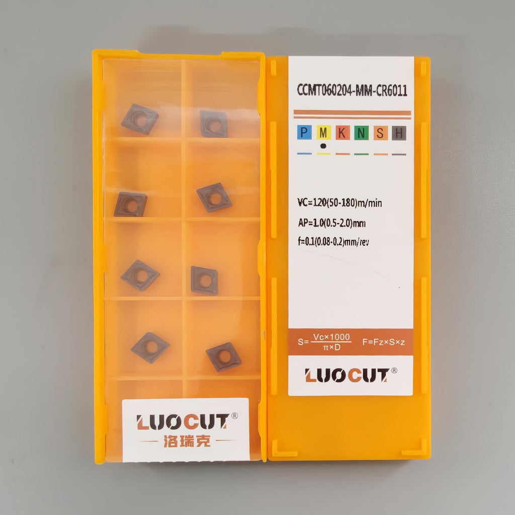 20PCS CCMT21.51 CCMT060204 Lathe Turning Inserts for Stainless Steel-CR6011