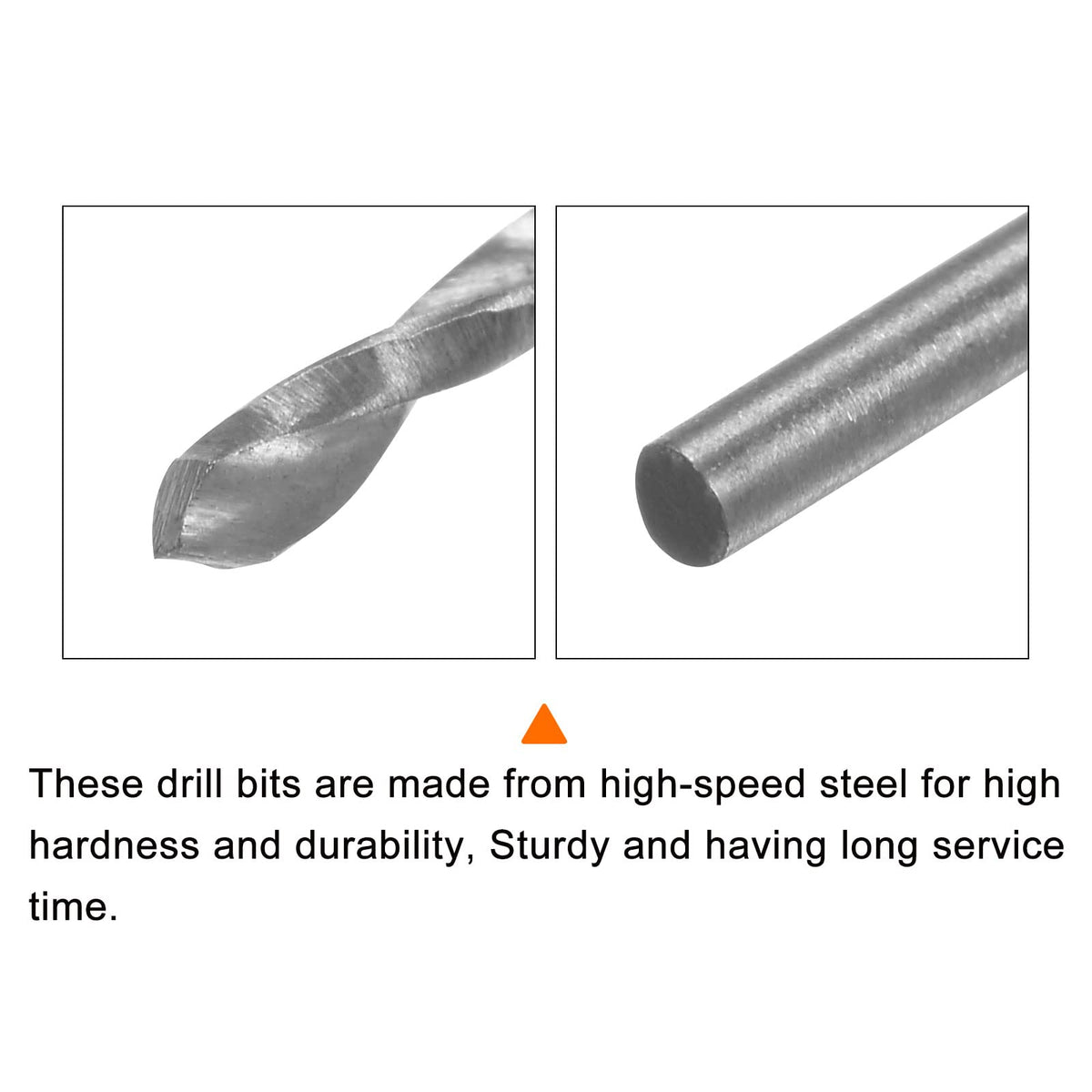 HARFINGTON 10pcs Extra Long Drill Bits, 1.3mm HSS Drill Bit with High Speed Steel Straight Shank 100mm Length for Metal Woodwork Plastic Aluminum Alloy