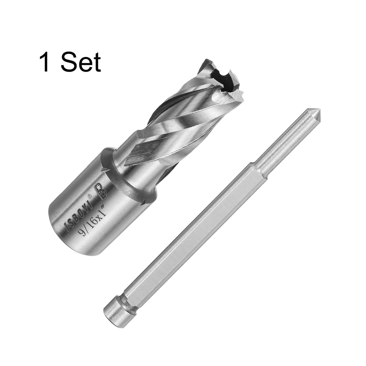 HARFINGTON Annular Cutter 9/16" Cutting Diameter Shank 3/4" with 1" Depth of Locating Pin M2 High-Speed Steel Drill Bit Annular Cutter for Standard Magnetic Drills Machine Tools Mills