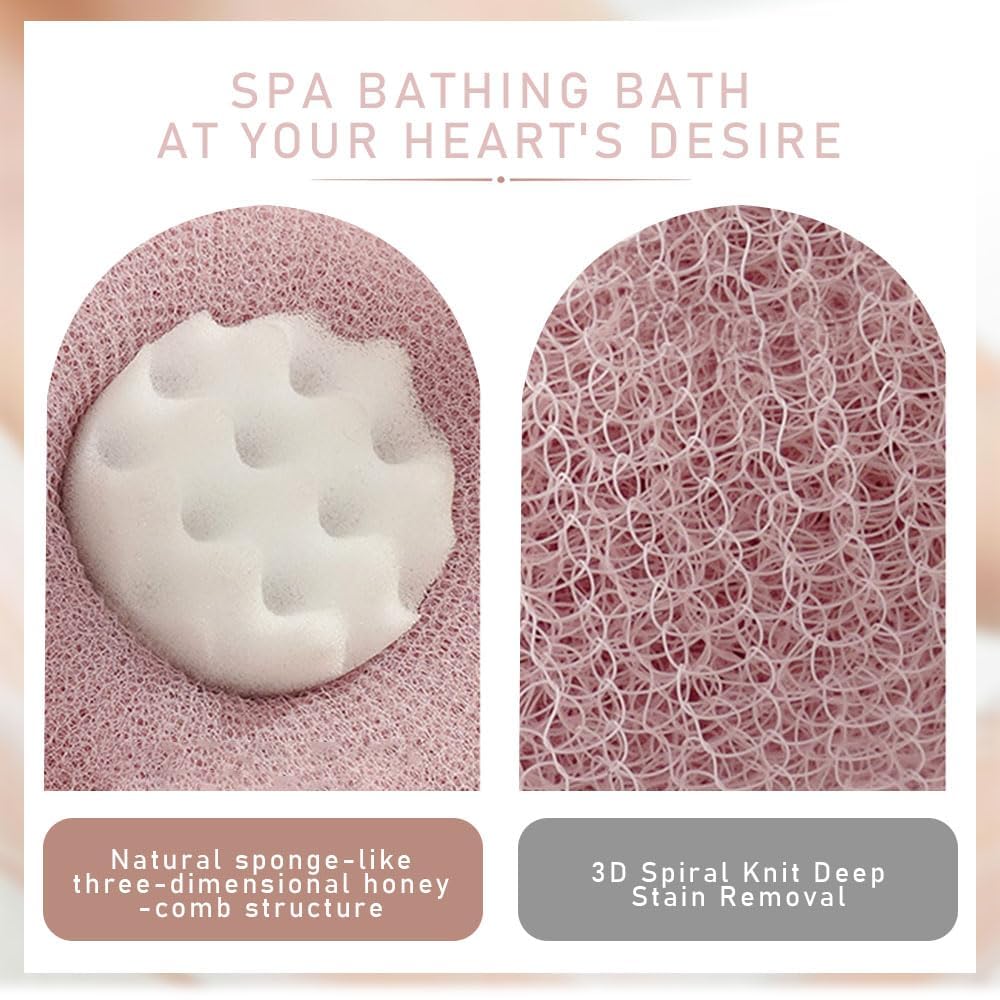 Upgraded 2-in-1 Sunflower Bath Ball with Suction Cup, Super Soft Exfoliating Shower Sponge, Gentle Bath Ball for