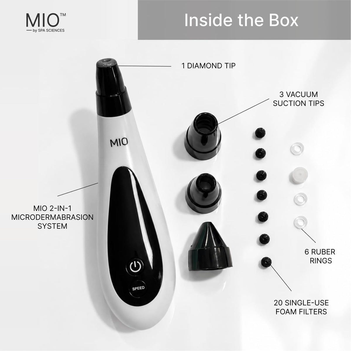 MIO - Diamond Tip Microdermabrasion Blackhead Remover