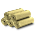 5 Rolls Small Trash Garbage Bags,4 Gallon 100 Counts (Golden)