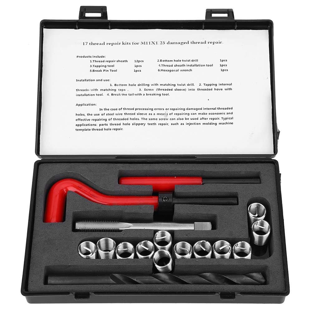 Thread Repair Kit M11x1.25, Metric Helicoil Kit thread inserts repair kit
