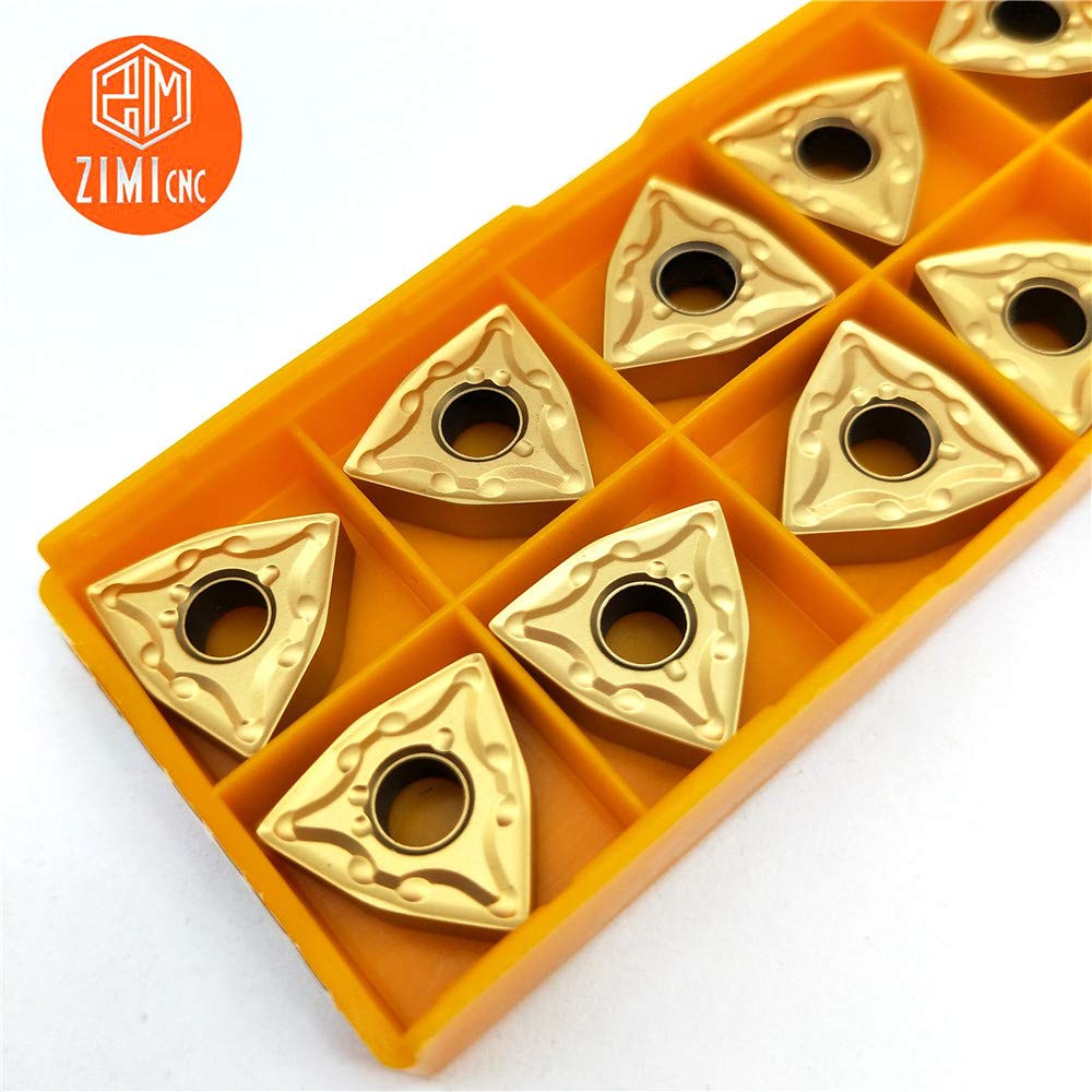 10pcs WNMG432 MA WNMG080408 Carbide Insert CNC Lathe Turning Blade WNMG080408 MA Turning Tool for MWLNR Turning Tool Holder