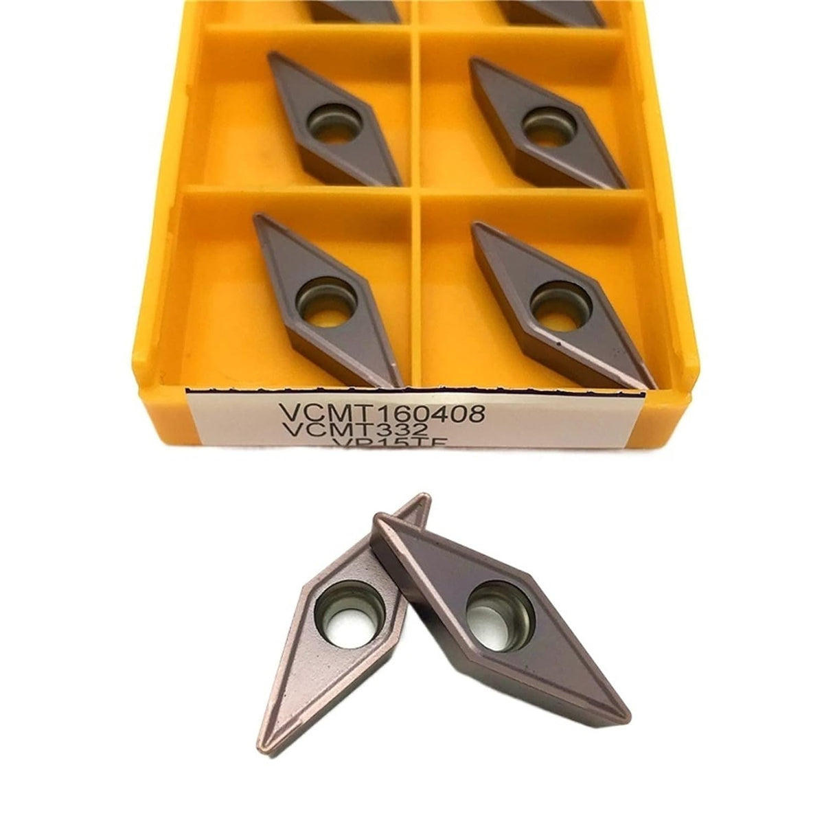 Indexable Lathe Carbide Insert VCMT160404 VCMT160408 Internal Turning Tools Carbide Insert Lathe Tool Turning Insert(VCMT160408 15TF)