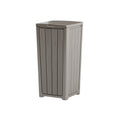 23 Gallon Outdoor Trash Can Waterproof Resin Garbage Can with Lid Outside Trash Bin for Porch Backyard, Deck, Patio