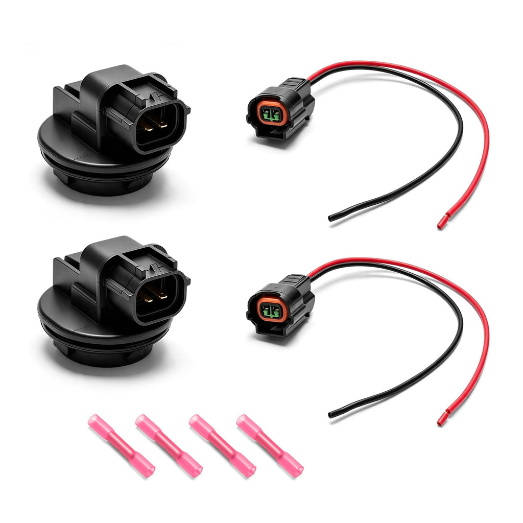 2PCS Daytime Running Light Bulb Socket Fits for Kia Forte 2019 2020 2021 Replaces 92164 M7050, DRL Lamp Holder Connector Wiring Harness Base Assembly