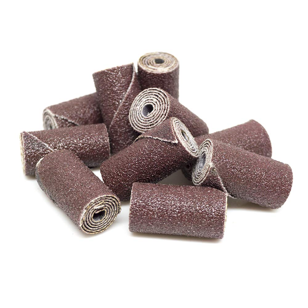 Benchmark Abrasives Aluminum Oxide Straight Sanding Cartridge Rolls for Blending Deburring Polishing Sanding Metals, Rotary Sander - Die Grinder Abrasives (10 Pack)(1/2" x 1-1/2", 60 Grit)