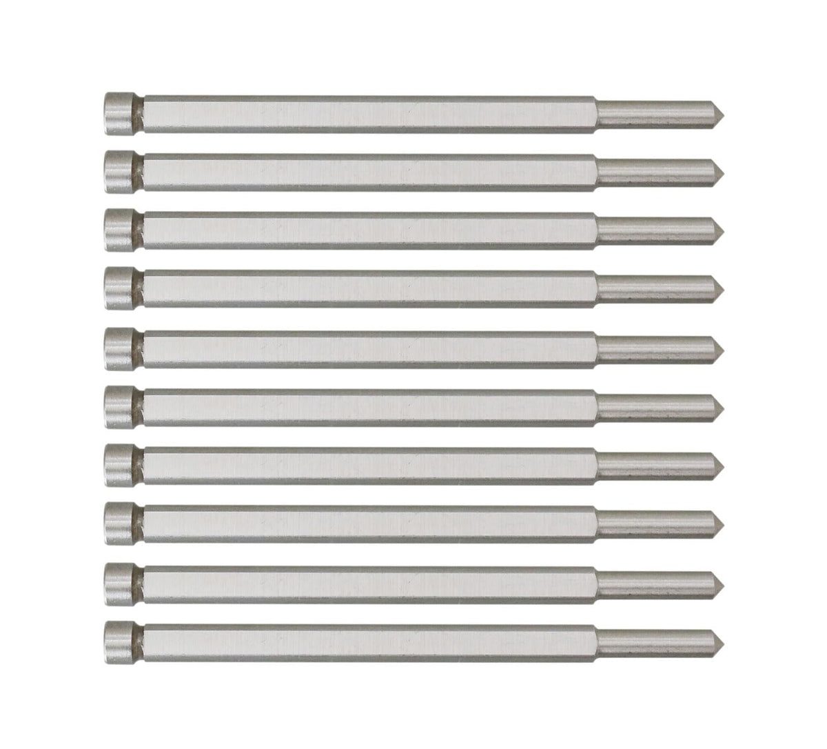 Accusize Industrial Tools 6.5mm x 4" Pilot Pins for Annular Cutters, 10pcs/Pack, 0600-0085x10