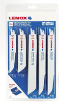 Lenox Tools Demolition Reciprocating Saw Blade Kit with Bonus Storage Case, 12-Piece Set (1214412RKD)