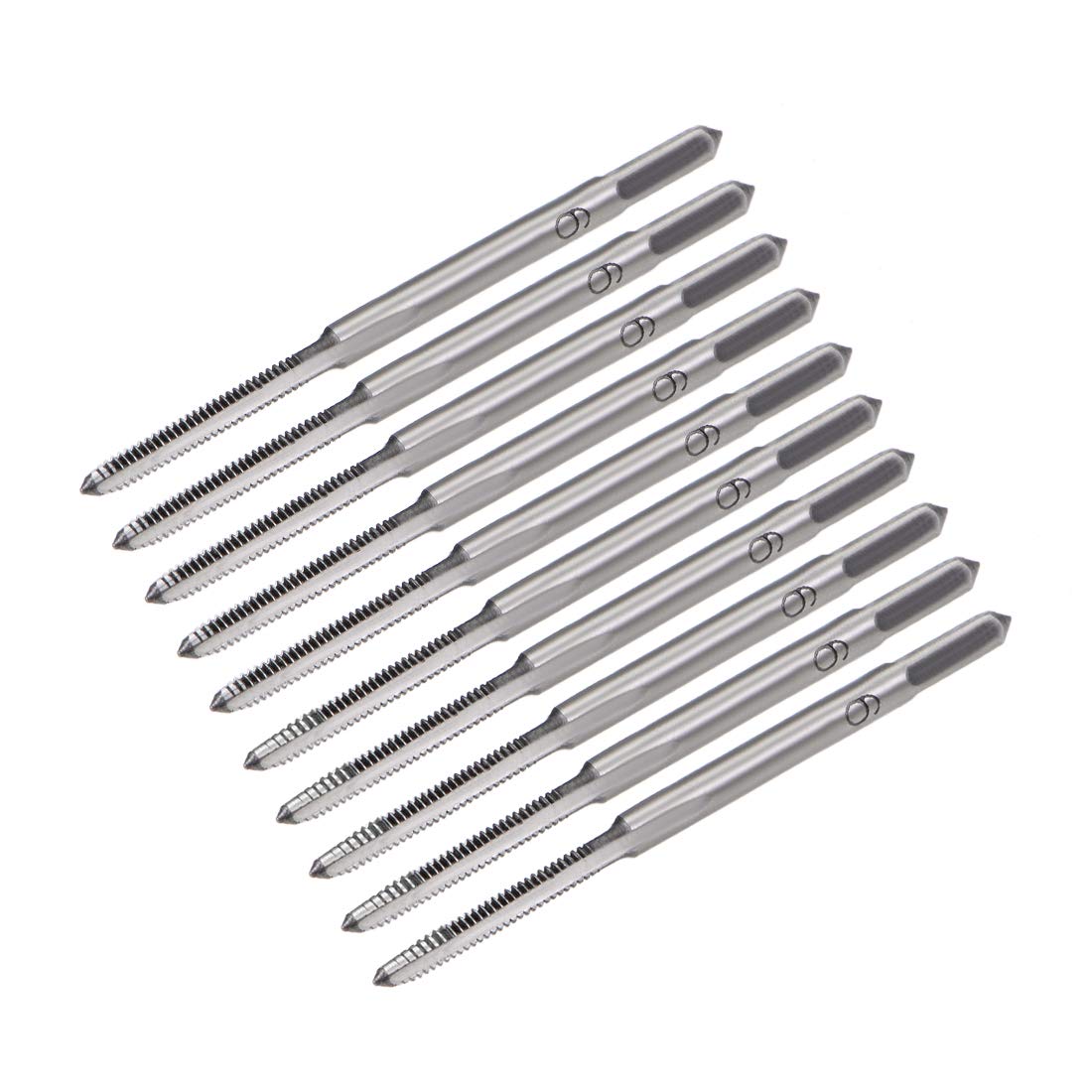 uxcell 5 Pairs Metric Hand Threading Tap Set M1.6 Thread 0.35mm Pitch Taper & Plug Milling Taps Straight Flutes High Speed Steel