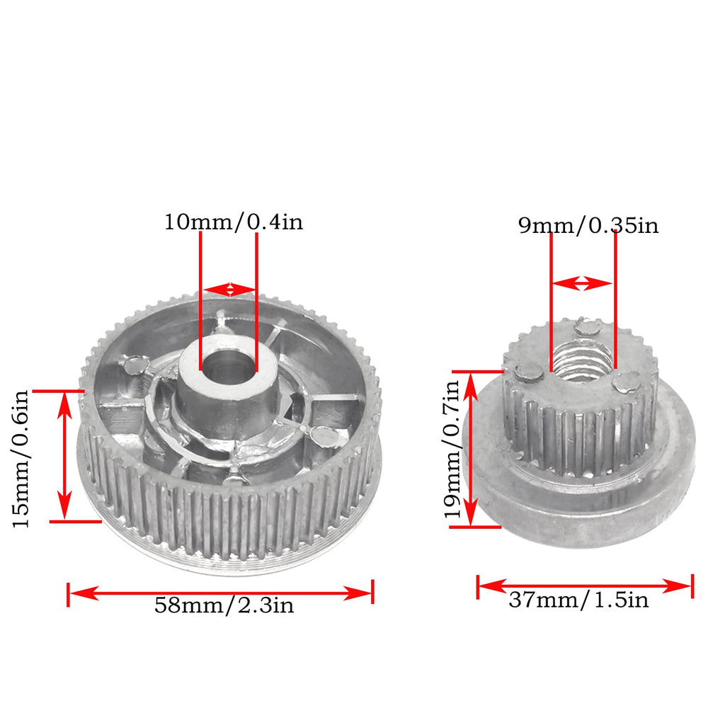 1set Belt Sander Pulley Replacement Spare Parts,External Threaded Belt Sander Power Tool Pulley,for Makita 9403 Belt Sander