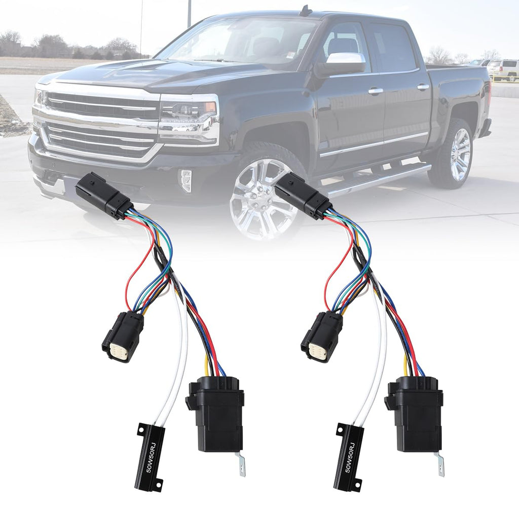 AUTOWIKI Headlight Wiring Harness Fit for 2016-2018 Chevy Silverado 1500