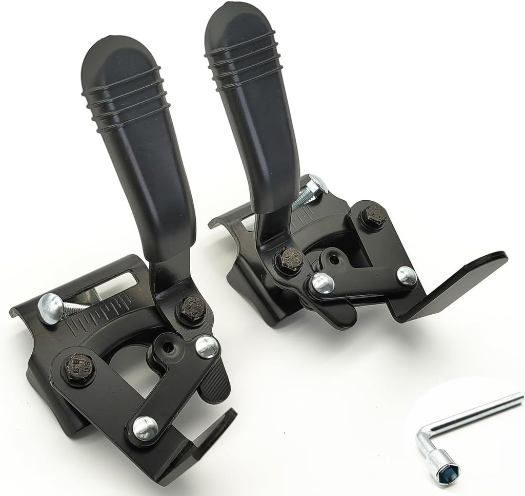 Wheelchair Lock,Blue Streak & Silver Sport 1 Wheelchair Brake - Universal K1 Brake, Replacement Parts with Tool & Hardware, STDS4S221L/R (1 Pr, Black)