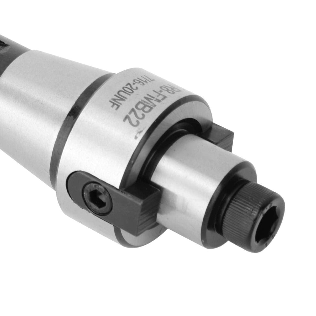 Face End Mill Cutter, R8 Shank Indexable Low Cutting Resistance Milling Tool Holder for Milling Machines Steel 7 16 20UNF Fits 50mm 63mm Cutter Head 1 Pack