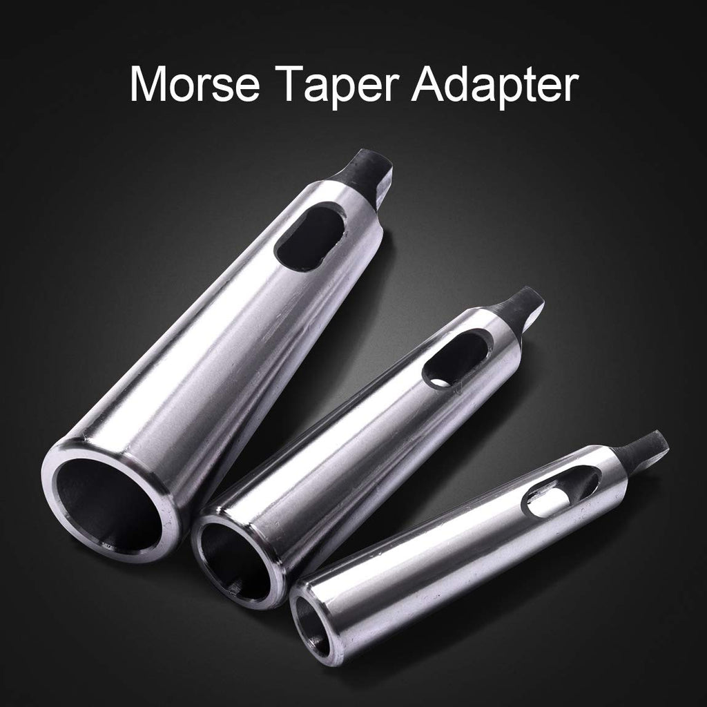 ATOPLEE 3pcs Morse Taper Drill Sleeve Reducing Adapter for Lathe Milling,MT2 to MT1,MT3 to MT2,MT4 to MT3