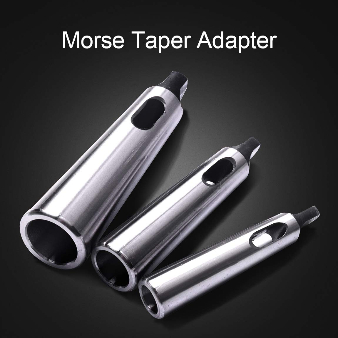 ATOPLEE 3pcs Morse Taper Drill Sleeve Reducing Adapter for Lathe Milling,MT2 to MT1,MT3 to MT2,MT4 to MT3