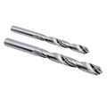 LU&MN Solid Tungsten Carbide Jobber Drill Bit Set, 1/4" & 3/8", 2 Pcs Total
