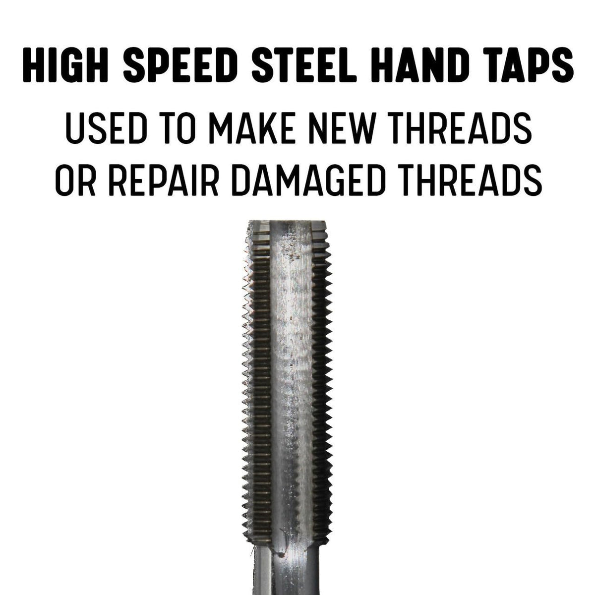 Drill America POUTRM22X1.5 m22 X 1.5 Tap and Die Kit, HSS Plug Tap and 2" OD HSS Round Die