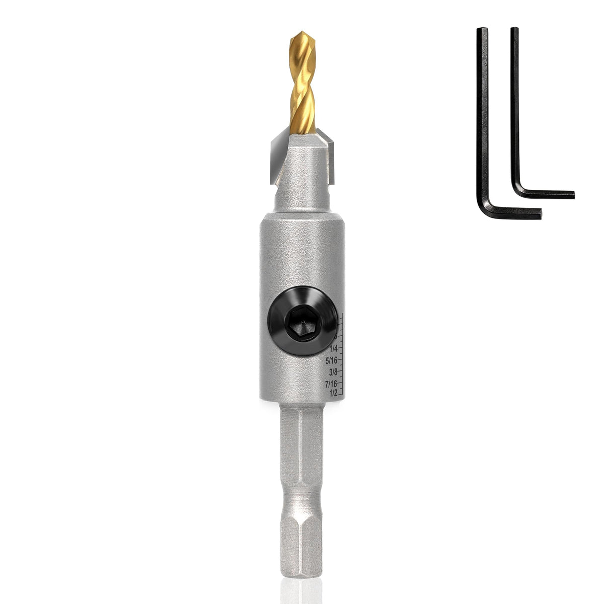 KEENTECH 3/8" x 5/32" Carbide Tipped Countersink Drill Bit