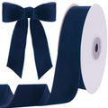 10 Yards Navy Velvet Ribbon for Christmas Tree, 1.5 Inch