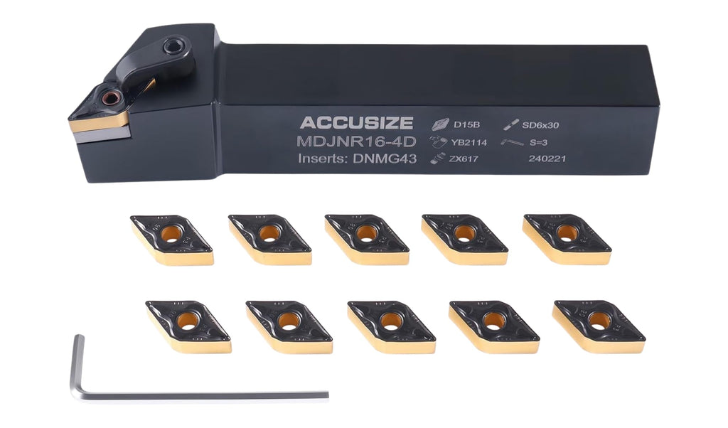 Accusize Industrial Tools Indexable Tool Holder, 1", RH, 2302-5020INS