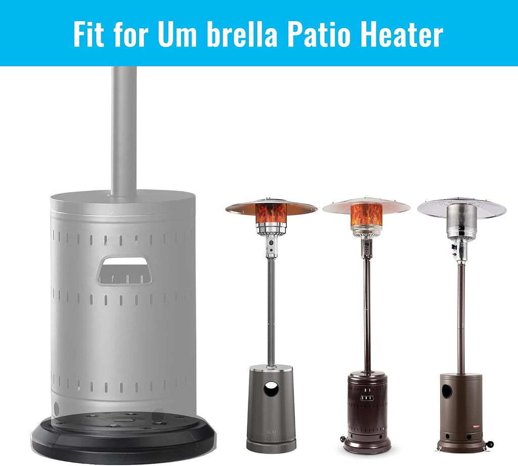 Patio Heater Weight Sand/Water Box – 26.5 lbs Max Capacity Base Stabilizer, Weather-Resistant Resin Bladder for