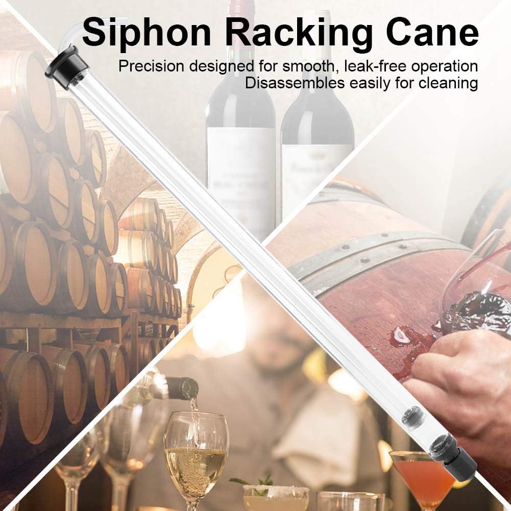 Auto Siphon Racking Cane for Beer,Wine Bucket Carboy Bottle Automatic Bottle Filler with Tubing Siphon Siphon Pump
