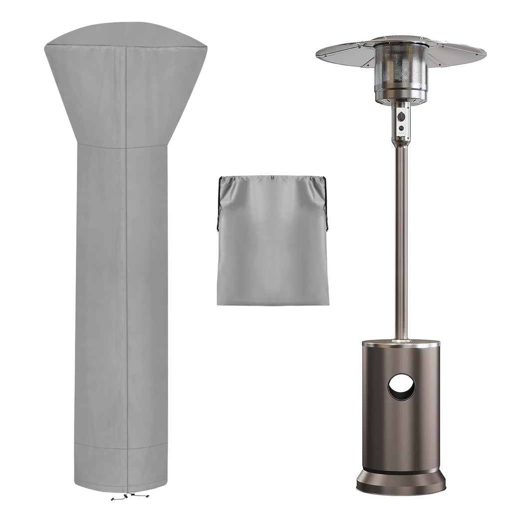 Waterproof Patio Heater Covers with Zipper and Storage Bag