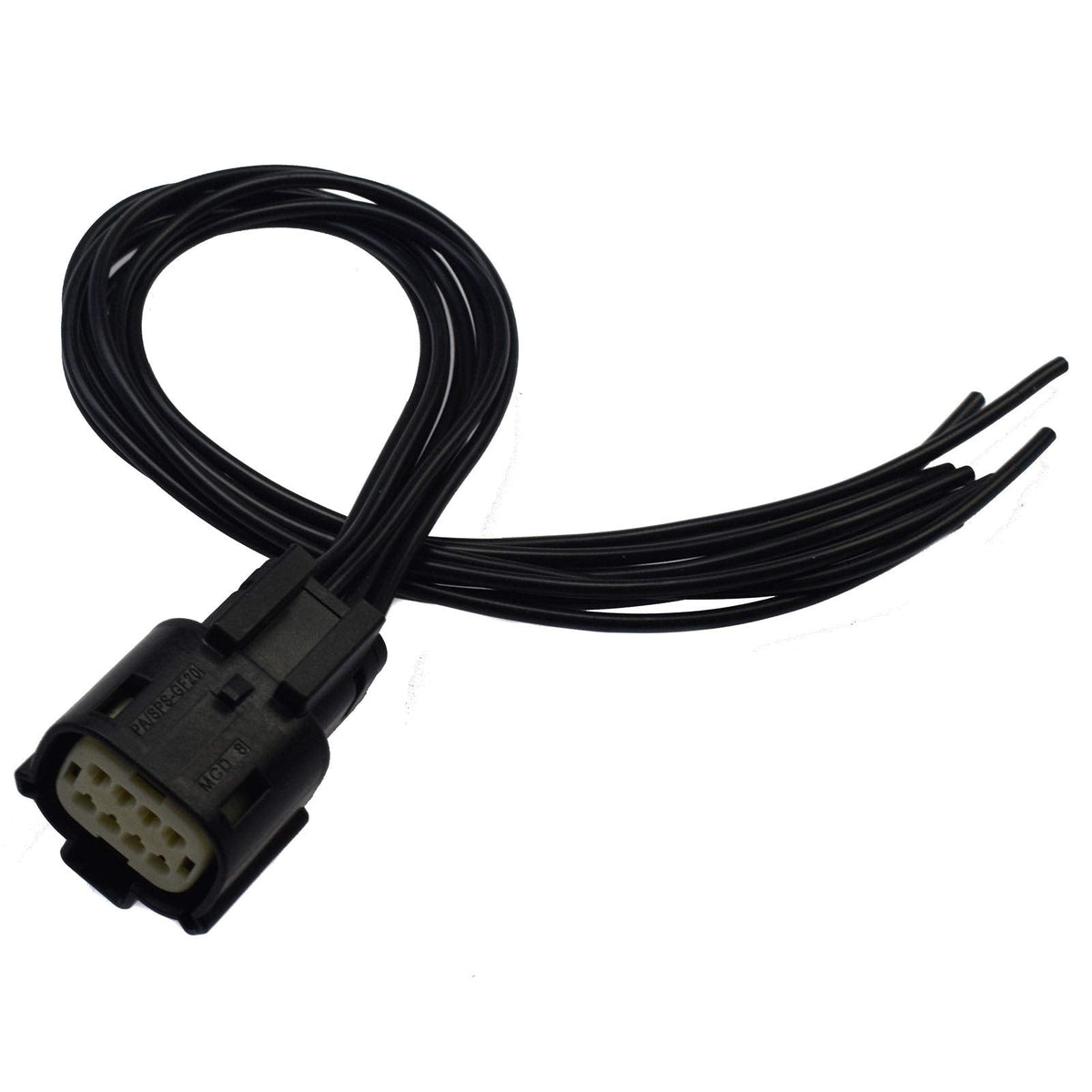 Headlight 6-Pin 8-Way Wire Harness Connector for Chevrolet Silverado 2016-2018