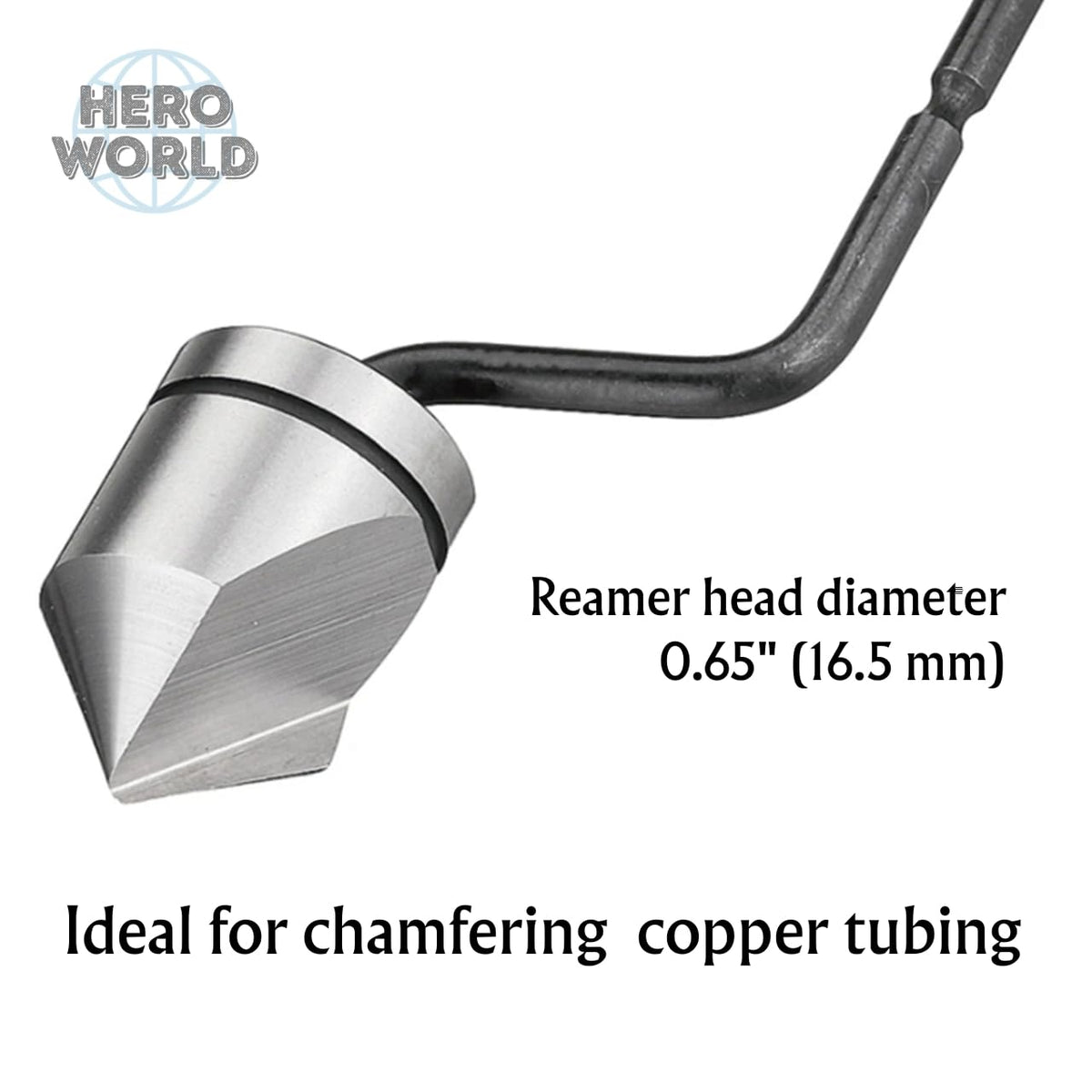 Deburring Tools, Countersink Hand Reamer, Burr Remover, for Copper Pipe for 1/4" to 5/8" (10 Deburring Blades)