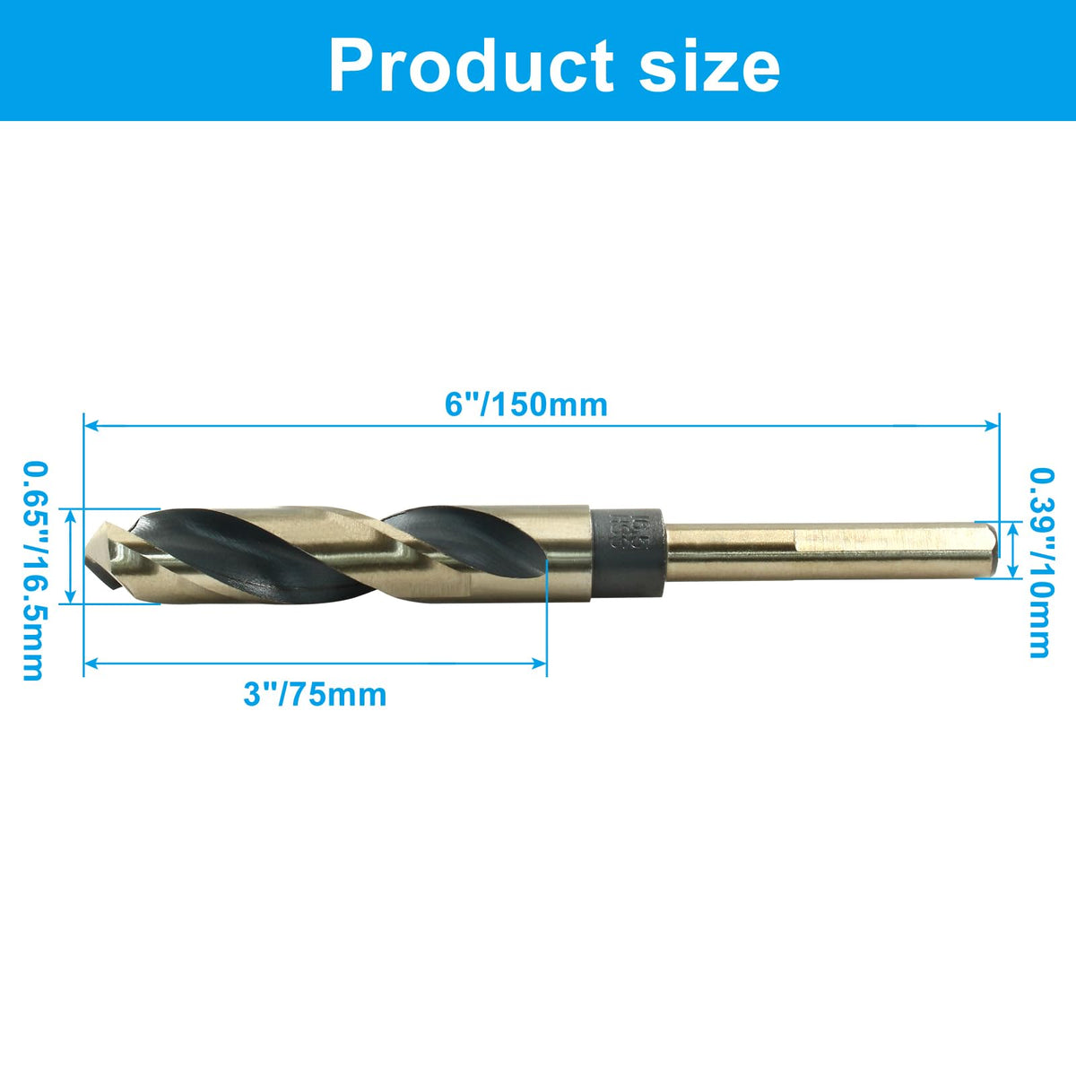 Bivethoi Reduced Shank Twist Drill Bits 16.5mm
