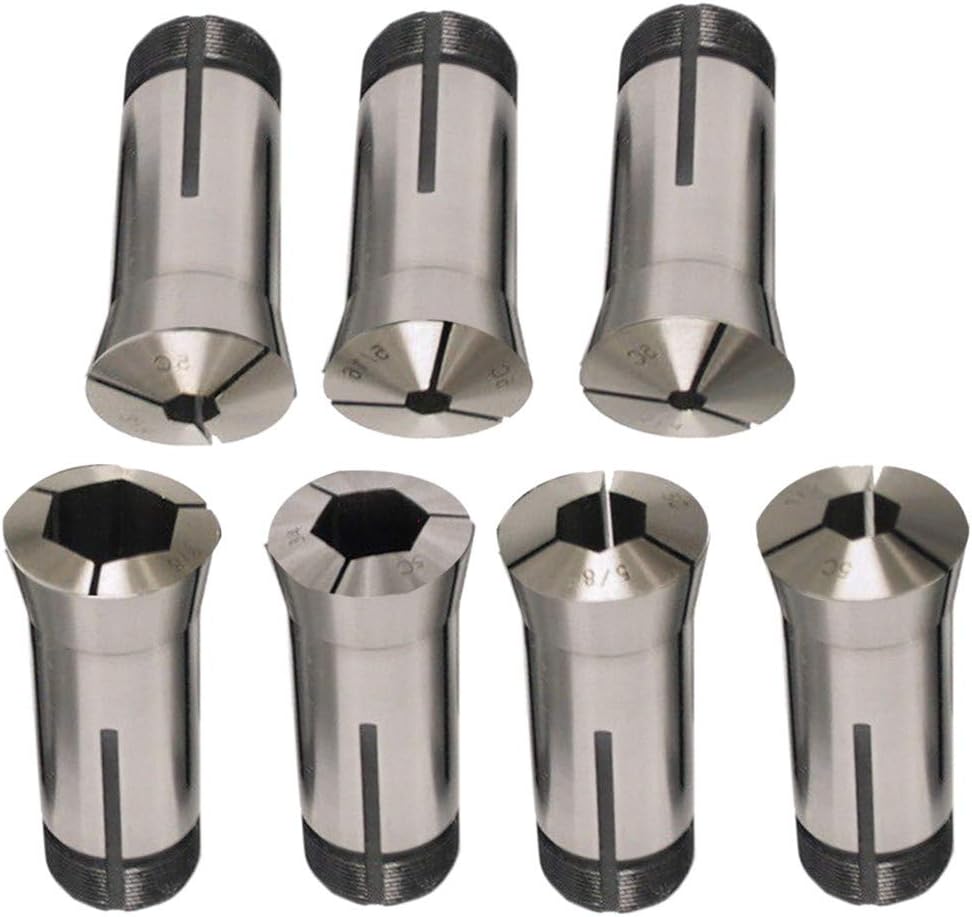 7pcs 5C Hex Collet Set for Automatic Lathes CNC Lathes